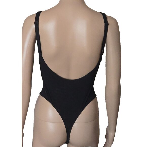 Lululemon Wundermost Nulu scoop Neck Sleeveless thong Bodysuit black - Picture 2 of 7
